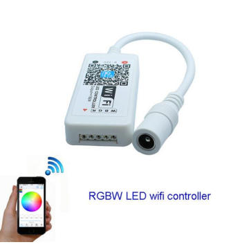 Controlador do controlador DC12V do diodo emissor de luz RGBW do wifi mini para a luz do módulo da tira do diodo emissor de luz de 5050 RGBW